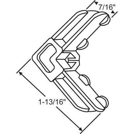 Strybuc Plastic Corner White 90-348